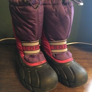 Sorel PINK and PURPLE snow boots